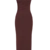 Anastasia One Shoulder Modal Midi Dress – Mahogany Anastasia One Shoulder Modal Midi Dress – Mahogany