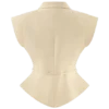 Andina Shortsleeve Linen Top – Natural Beige Andina Shortsleeve Linen Top – Natural Beige