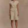 Andina Shortsleeve Linen Top – Natural Beige Andina Shortsleeve Linen Top – Natural Beige