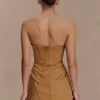 Andy Faux Suede Mini Dress – Camel Andy Faux Suede Mini Dress – Camel
