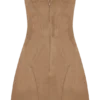 Andy Faux Suede Mini Dress – Camel Andy Faux Suede Mini Dress – Camel