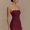 Andy Faux Suede Mini Dress – Wine Andy Faux Suede Mini Dress – Wine