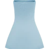 Anette Bandage Knit Strapless Top – Sky Blue Anette Bandage Knit Strapless Top – Sky Blue