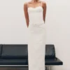 Angelie Suiting Maxi Skirt – Ivory