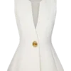 Angelie Suiting Vest Top – Ivory Angelie Suiting Vest Top – Ivory