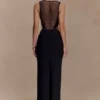 Angelique Beaded Crepe Maxi Dress – Black Angelique Beaded Crepe Maxi Dress – Black