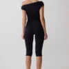 Anh One Shoulder Modal Jumpsuit – Black