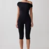 Anh One Shoulder Modal Jumpsuit – Black