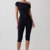 Anh One Shoulder Modal Jumpsuit – Black