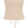Annie Strapless Tie Back Linen Top – Natural Annie Strapless Tie Back Linen Top – Natural