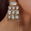 Annika Horizontal Resin Drop Earrings – Gold Annika Horizontal Resin Drop Earrings – Gold