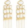 Annika Horizontal Resin Drop Earrings – Gold Annika Horizontal Resin Drop Earrings – Gold