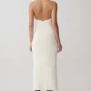 Annita Crepe Halter Midi Dress – Ivory Annita Crepe Halter Midi Dress – Ivory