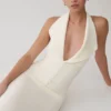 Annita Crepe Halter Midi Dress – Ivory Annita Crepe Halter Midi Dress – Ivory