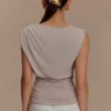Anthony Short Sleeve Top – Taupe Anthony Short Sleeve Top – Taupe