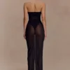 Aoife Mesh Maxi Skirt – Black
