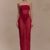 Aoife Mesh Maxi Skirt – Raspberry Aoife Mesh Maxi Skirt – Raspberry