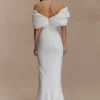 Aphrodite Off Shoulder Crepe Gown – Ivory Aphrodite Off Shoulder Crepe Gown – Ivory