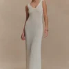 Ari Tape Yarn Knit Maxi Dress – White Ari Tape Yarn Knit Maxi Dress – White