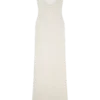 Ari Tape Yarn Knit Maxi Dress – White Ari Tape Yarn Knit Maxi Dress – White
