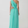 Aria Chiffon Cut Out Maxi Dress – Lagoon Aria Chiffon Cut Out Maxi Dress – Lagoon