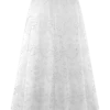 Arla Broderie Midi Skirt – White