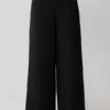 Arlo Wide Leg Suiting Trouser – Black