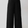 Arlo Wide Leg Suiting Trouser – Black