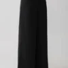 Arlo Wide Leg Suiting Trouser – Black