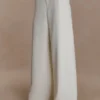 Arlo Wide Leg Suiting Trouser – Ivory