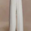 Arlo Wide Leg Suiting Trouser – Ivory