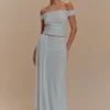 Arna Mesh Maxi Skirt – Pale Blue Arna Mesh Maxi Skirt – Pale Blue