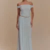 Arna Mesh Maxi Skirt – Pale Blue Arna Mesh Maxi Skirt – Pale Blue