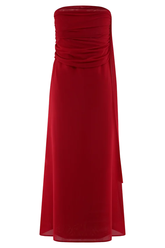 Arna Mesh Maxi Skirt – Ruby Arna Mesh Maxi Skirt – Ruby