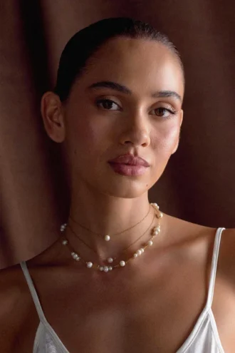 Aryanne Layered Pearl Choker – Pearl Aryanne Layered Pearl Choker – Pearl