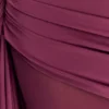 Asher Slinky One Shoulder Maxi Dress – Neutral Plum Asher Slinky One Shoulder Maxi Dress – Neutral Plum