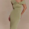 Ashford Asymmetrical Slinky Maxi Dress – Sage Ashford Asymmetrical Slinky Maxi Dress – Sage
