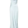 Ashley Cowl Neck Lace And Satin Maxi Dress – Ice Blue Ashley Cowl Neck Lace And Satin Maxi Dress – Ice Blue