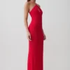 Ashtin Cross Front Knit Maxi Dress – Red Ashtin Cross Front Knit Maxi Dress – Red