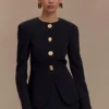 Asia Mixed Button Blazer – Black Asia Mixed Button Blazer – Black