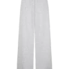 Aspen Gathered Wide Leg Jogger – Light Grey Marle