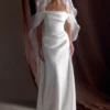 Asteria Draped Chiffon Veil – Ivory Asteria Draped Chiffon Veil – Ivory