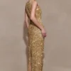 Astor Hand Embellished Maxi Dress – Gold Astor Hand Embellished Maxi Dress – Gold