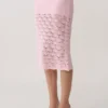 Atlantis Crochet Knit Midi Skirt – Baby Pink Atlantis Crochet Knit Midi Skirt – Baby Pink