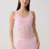 Atlantis Crochet Knit Top – Baby Pink Atlantis Crochet Knit Top – Baby Pink