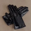 Atlas Faux Leather Crocodile Gloves – Black Atlas Faux Leather Crocodile Gloves – Black