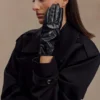 Atlas Faux Leather Crocodile Gloves – Black Atlas Faux Leather Crocodile Gloves – Black