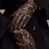 Atlas Faux Leather Crocodile Gloves – Chocolate Atlas Faux Leather Crocodile Gloves – Chocolate