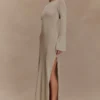 Atticus Knit Maxi Dress With Sequin – Gold Atticus Knit Maxi Dress With Sequin – Gold