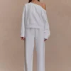 Aiden Slouchy Crew Jumper – Ivory